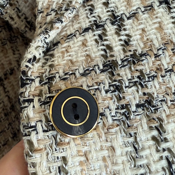 Elie Tahari Long Plaid Pea Coat - Picture 3 of 9